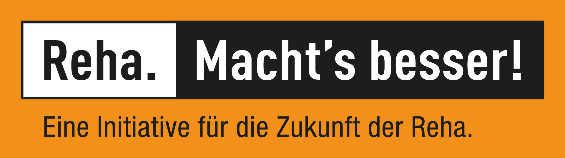 Logo Reha mit Unterzeile schwarz_orange